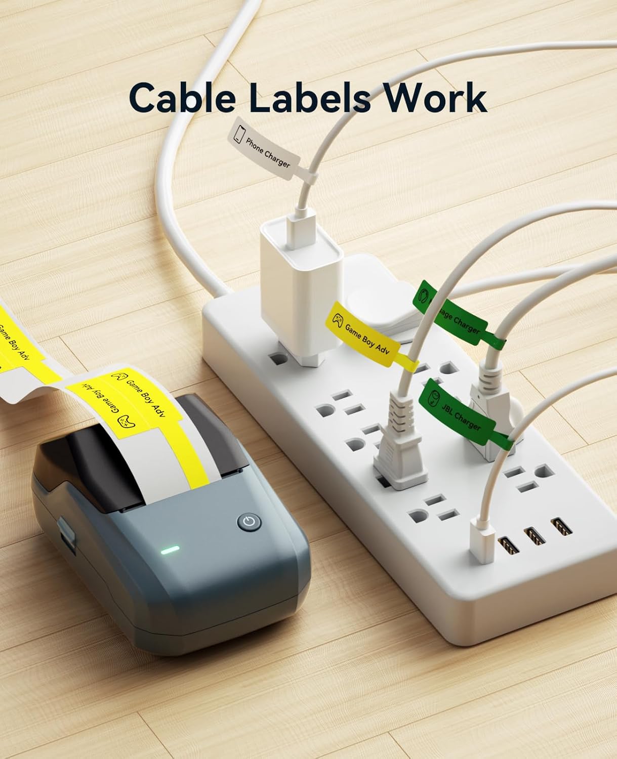 NIIMBOT B1 • Grey White + Free roll of labels