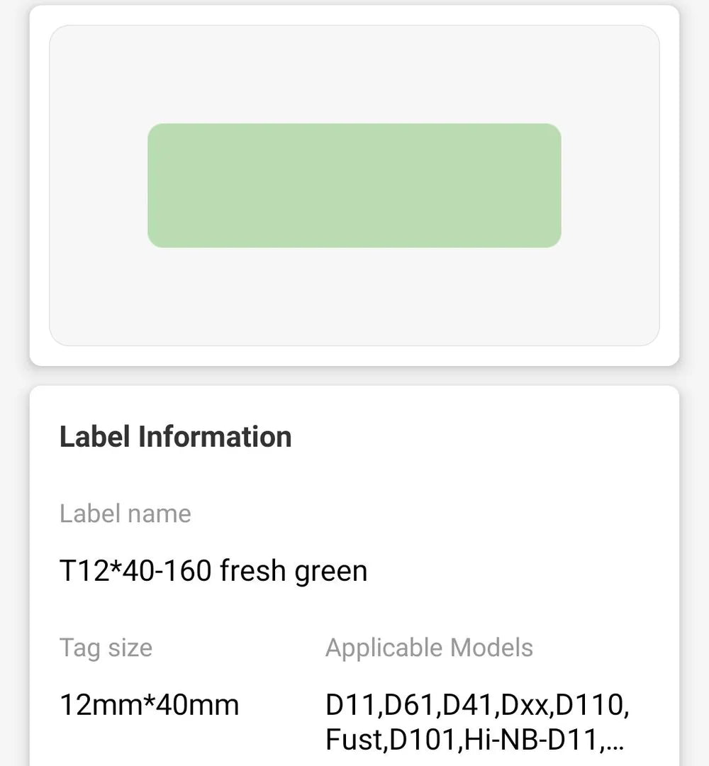 NIIMBOT • 1.2cm x 4cm • 160 labels • D11 / D101 / D110
