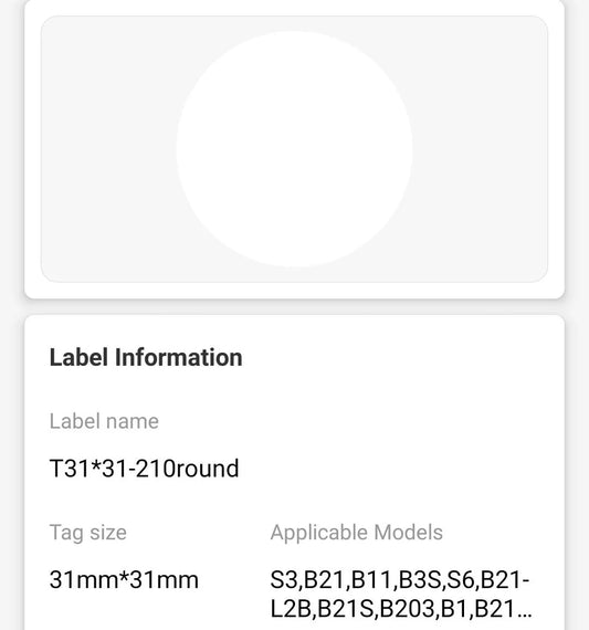 NIIMBOT • 3cm x 3cm • 210 labels • B1 / B21 / B3S