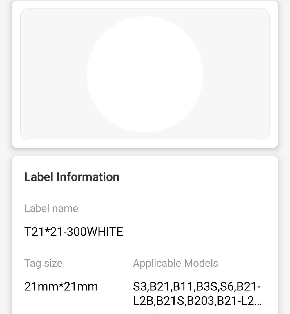 NIIMBOT • 2cm x 2cm • 300 labels • B1 / B21 / B3S