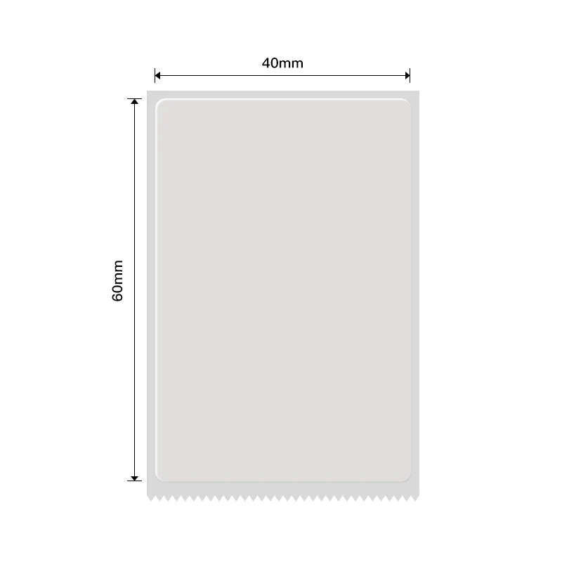NIIMBOT • 4cm x 6cm • Transparent • 125 labels • B1 / B21 / B3S