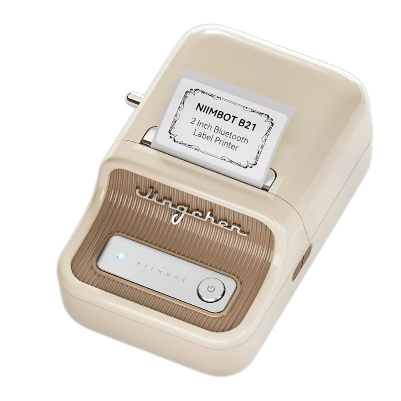 NIIMBOT B21 • Cream + Free roll of labels