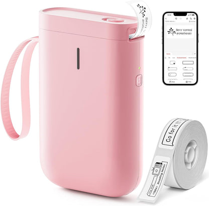 NIIMBOT D11 • Pink + Free roll of labels
