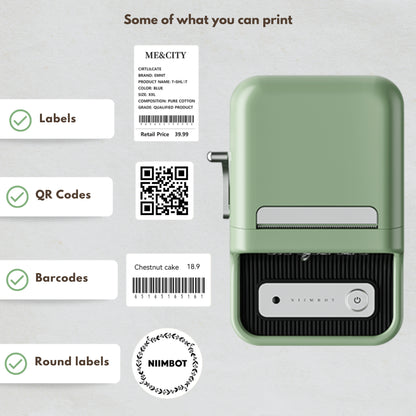 NIIMBOT B21 • Green + Free roll of labels