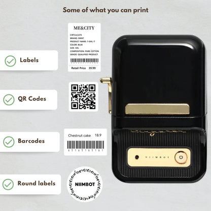 NIIMBOT B21 • Black + Free roll of labels