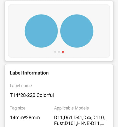 NIIMBOT • 1.3cm x 1.3cm • 220 labels • D11 / D101 / D110