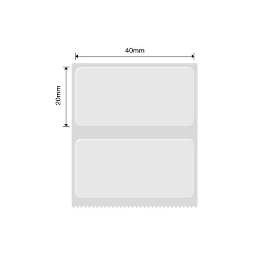 NIIMBOT • 4cm x 2cm • Transparent • 320 labels • B1 / B21 / B3S