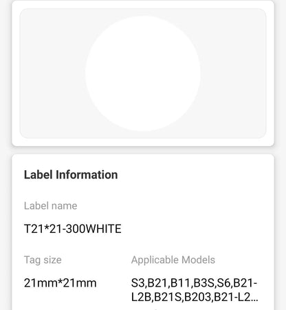 NIIMBOT • 2cm x 2cm • 300 labels • B1 / B21 / B3S