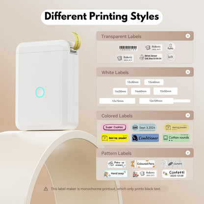 NIIMBOT D110 • White + Free roll of labels